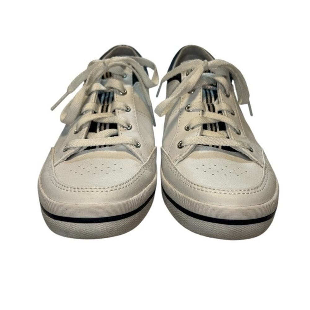 Keds, Rebel lace up leather sneaker, White w/Navy trim, women’s size 8 - Picture 13 of 13